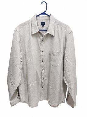 J. Crew Men's Button-Down Shirt in Light Beige